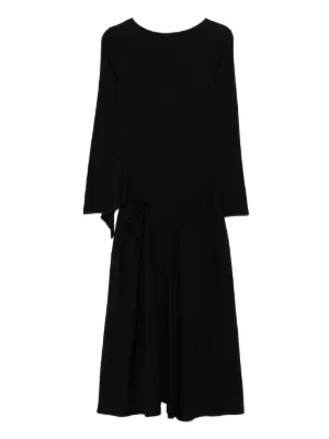Pleats Please Issey Miyake Pleated Maxi Dress | Black | FARFETCH