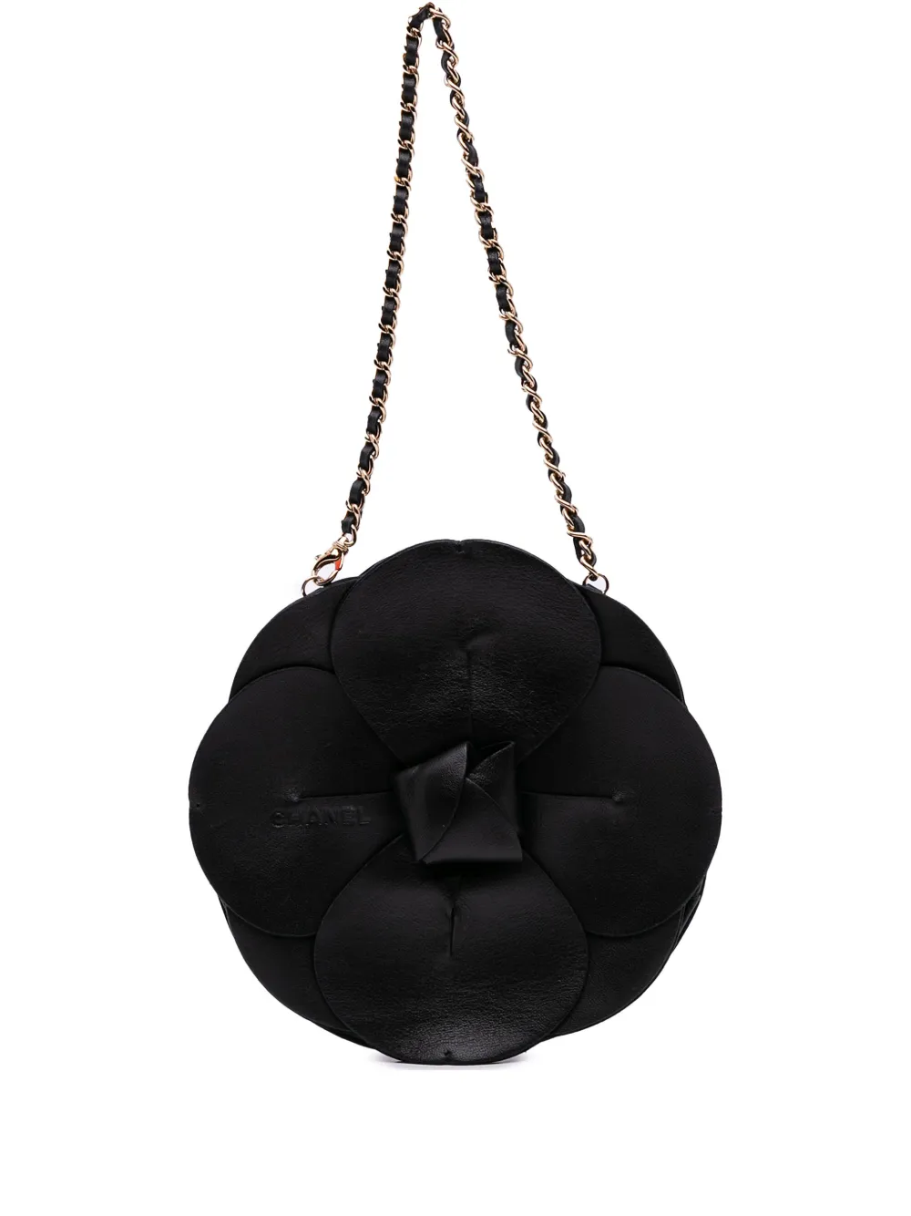 2002-2003 Lambskin and Satin Camellia Flower Evening Bag handbag