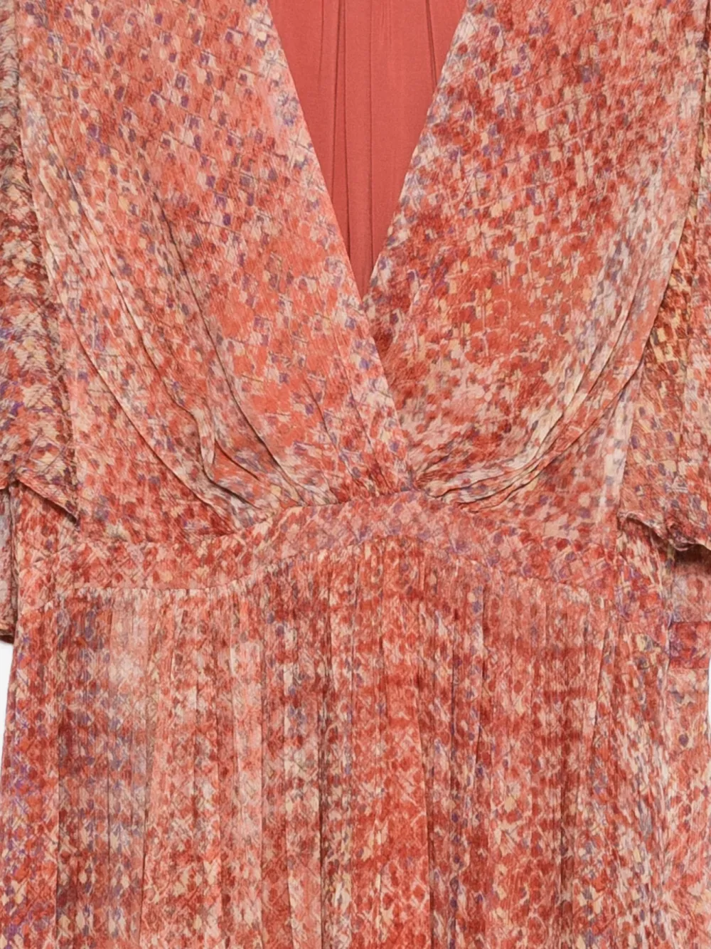 Ba&Sh Romance geplooide midi-jurk met print Roze
