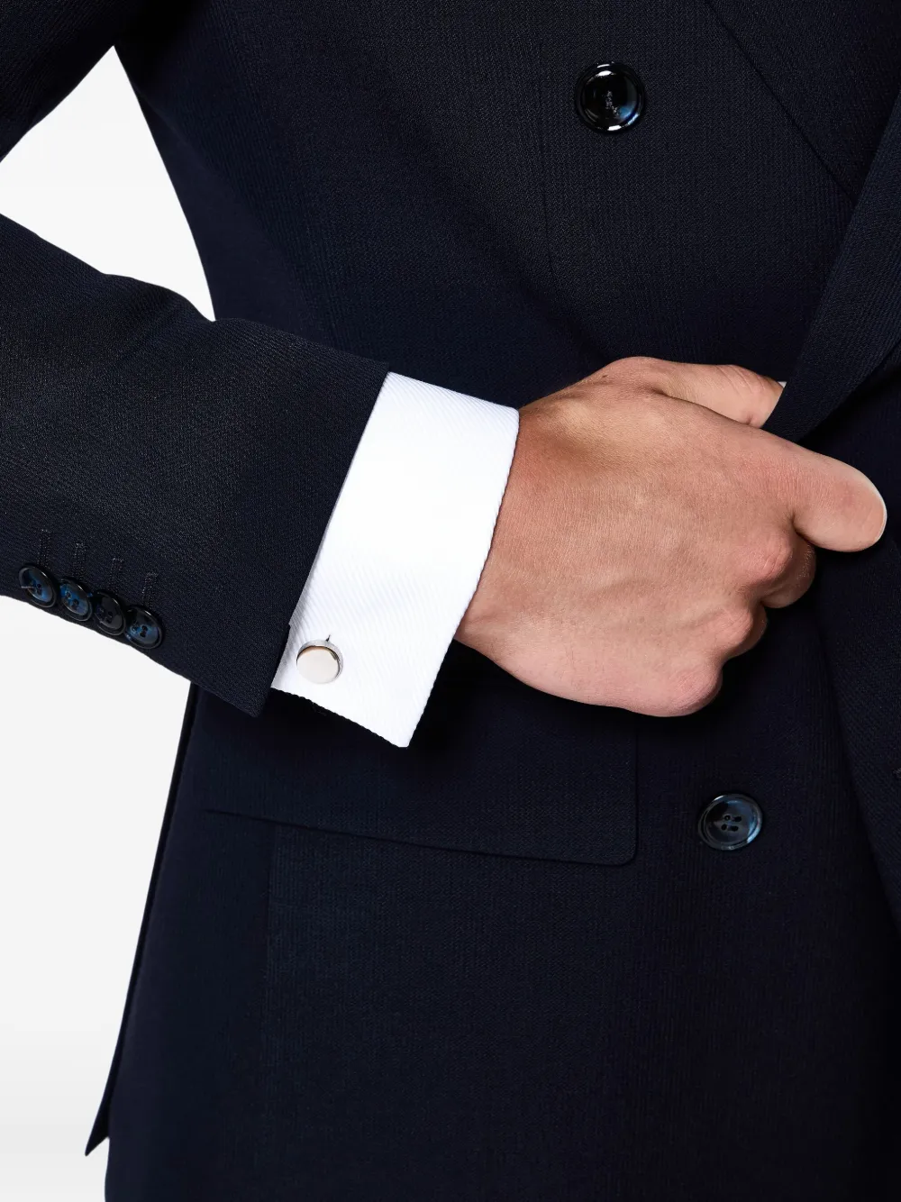 Giorgio Armani  round polished cufflinks | Image 2
