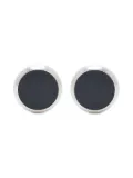 Giorgio Armani sterling silver onyx cufflinks