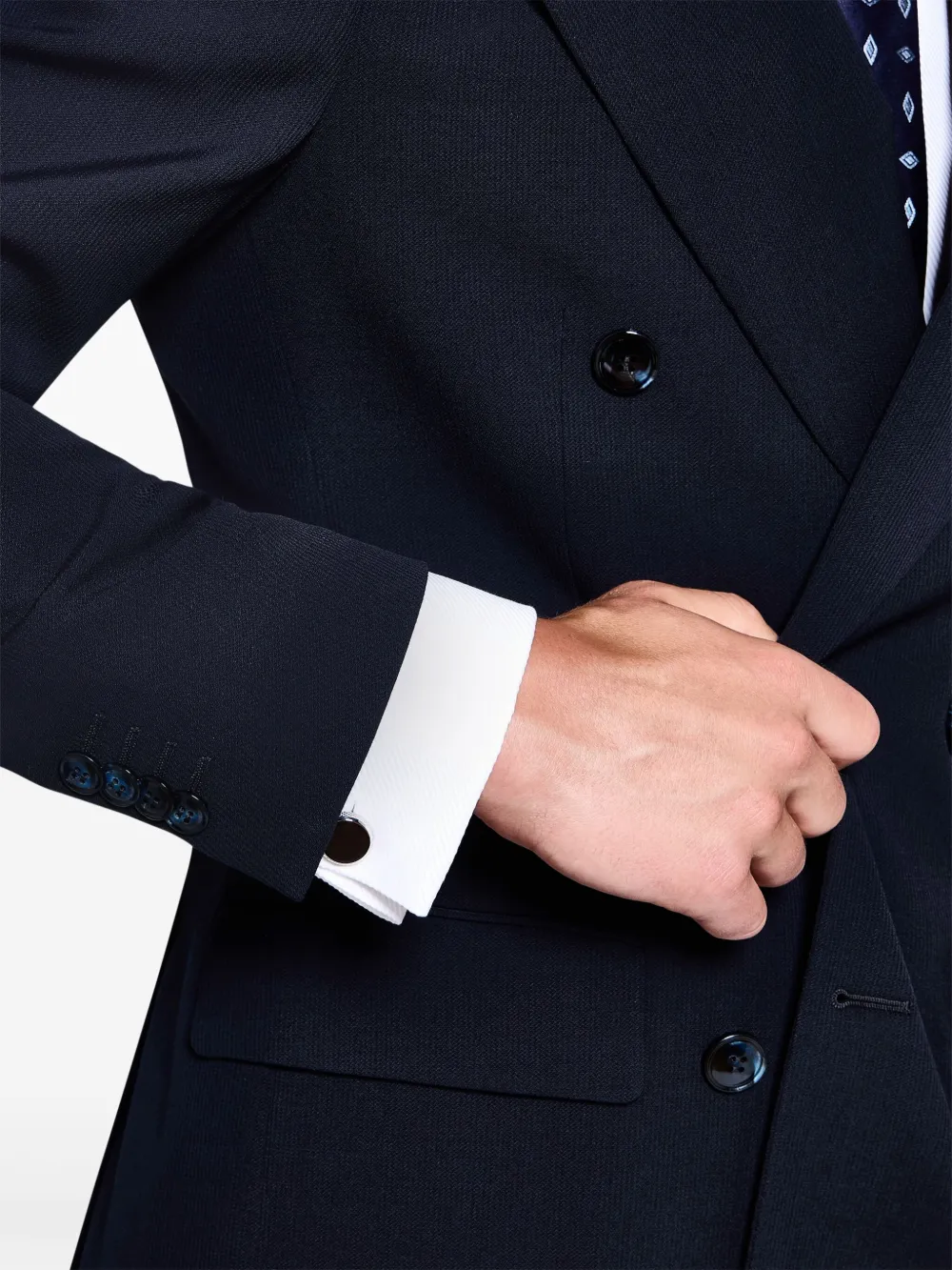 Giorgio Armani sterling silver onyx cufflinks | Image 2