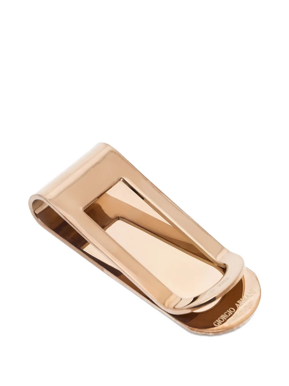 Giorgio Armani knurled money clip Goud