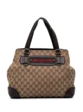 Gucci Pre-Owned 2016-2025 Medium GG Canvas Web Dressage tote bag - Brown