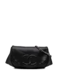 CHANEL Pre-Owned 2010-2011 CC Lambskin Half Moon Wallet on Chain crossbody bag - Black