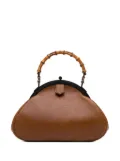 Gucci Pre-Owned 2000-2015 Leather Bamboo Top Handle Frame Bag handbag - Brown