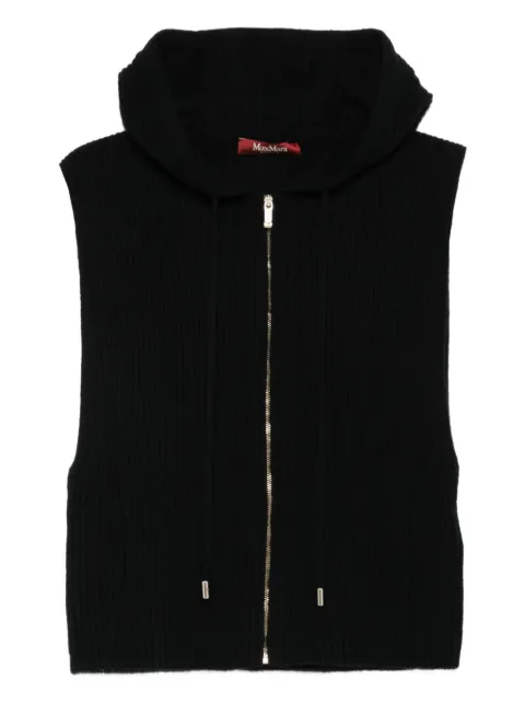Max Mara zip-up hooded jacket