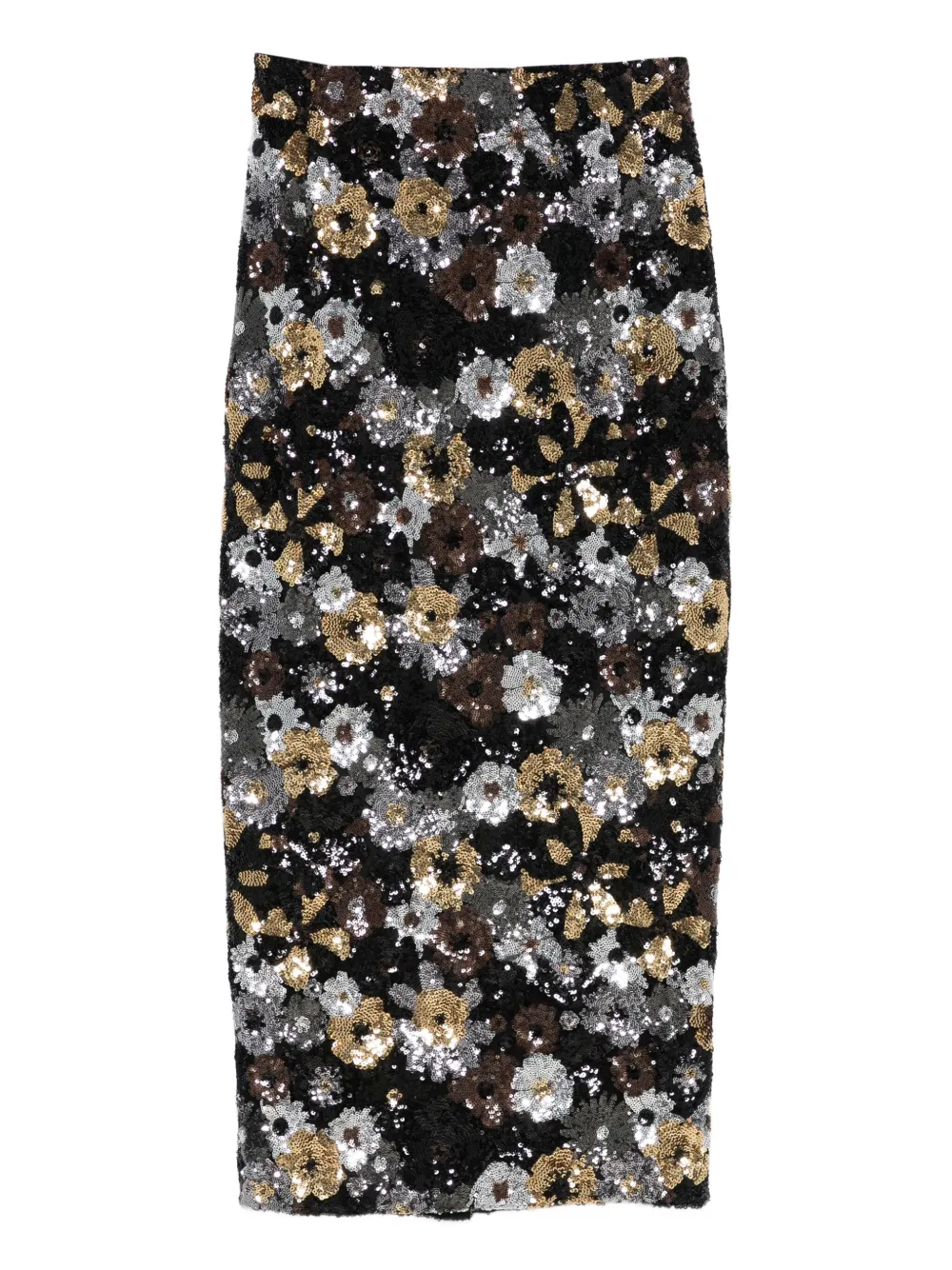 Max Mara floral-embellished midi skirt | Black | Image 1
