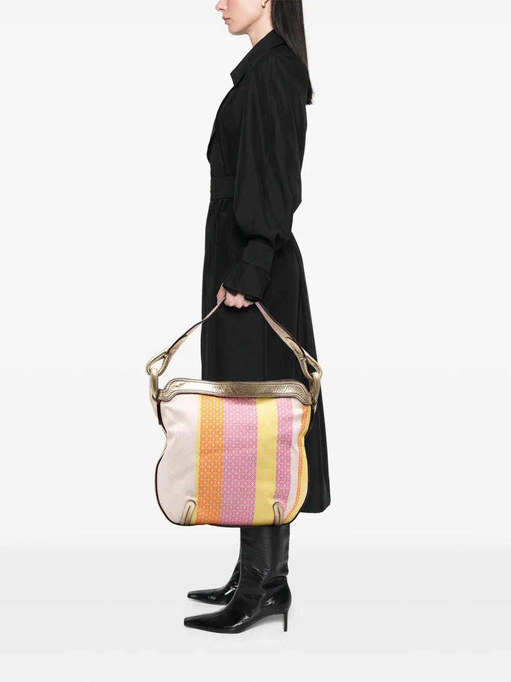 Loewe Pre-Owned 2007 Anagram Canvas New Road shoulder bag | Pre-Owned | Image 2