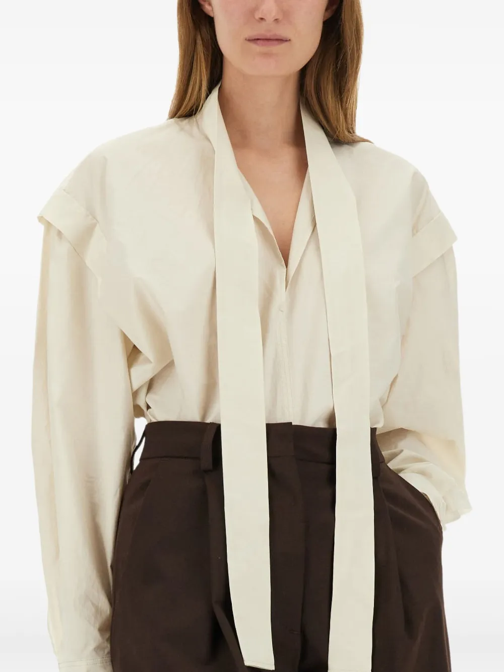 LEMAIRE Ascot blouse Beige