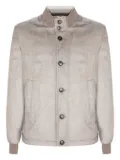 Herno button-fastening elasticated-cuff jacket - Brown