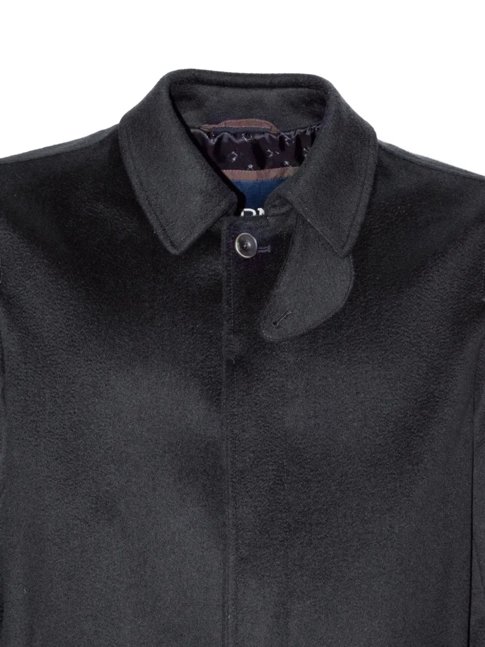 Herno single-breasted wool coat Zwart