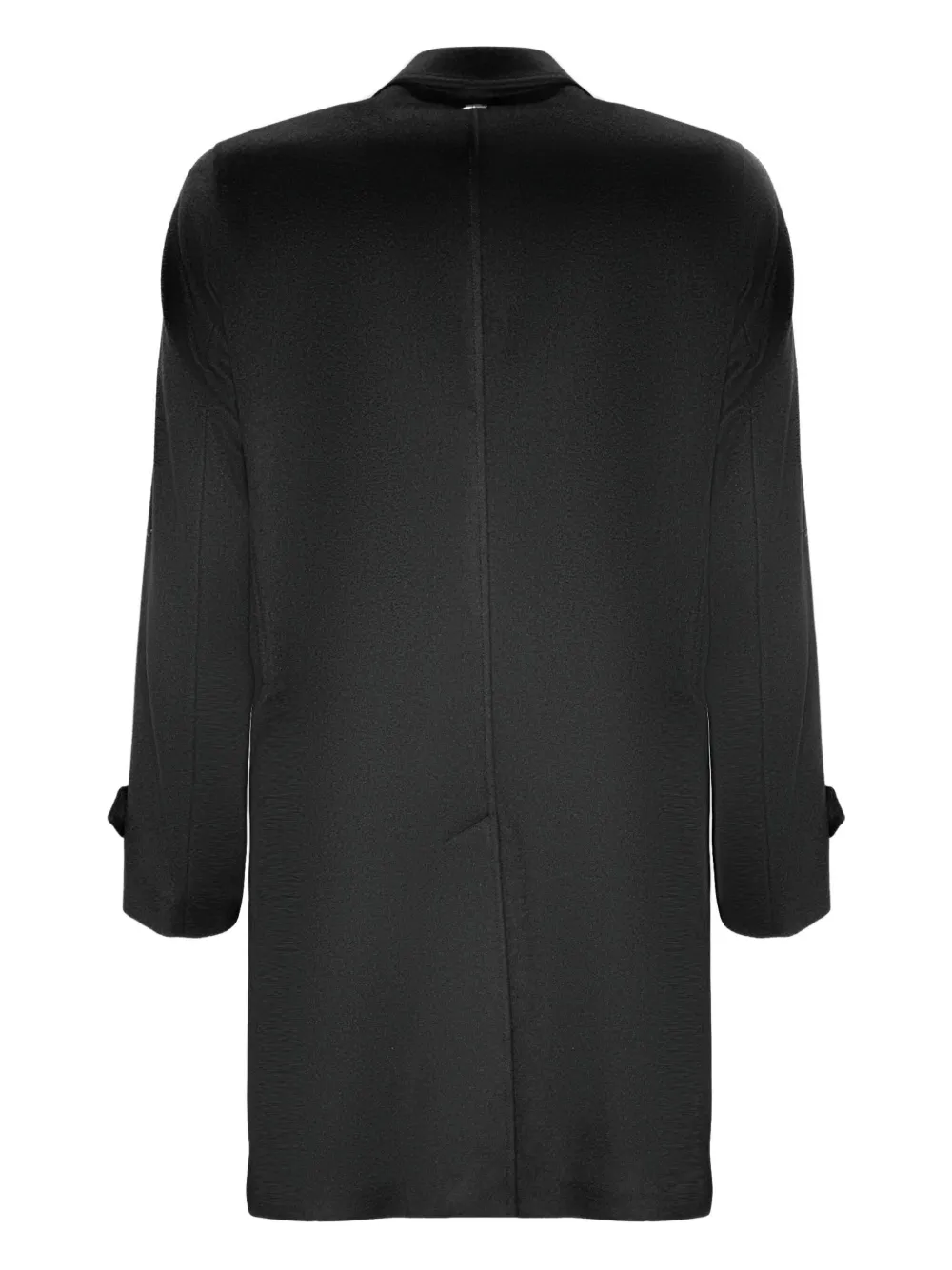 Herno single-breasted wool coat Zwart