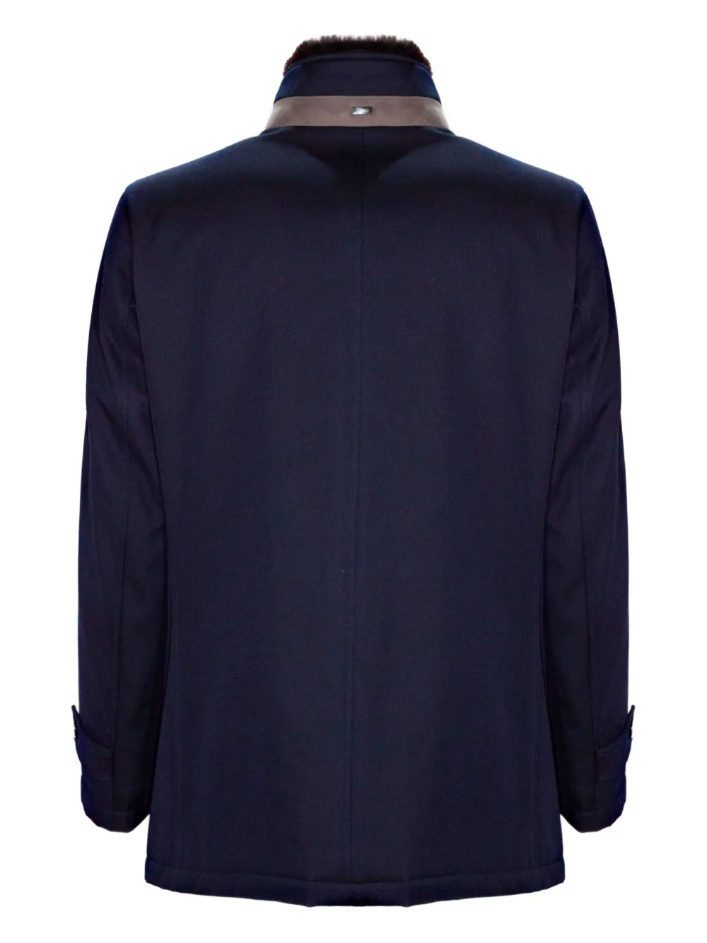 Herno trimmed single-breasted coat | Single Breasted Coats | Image 2