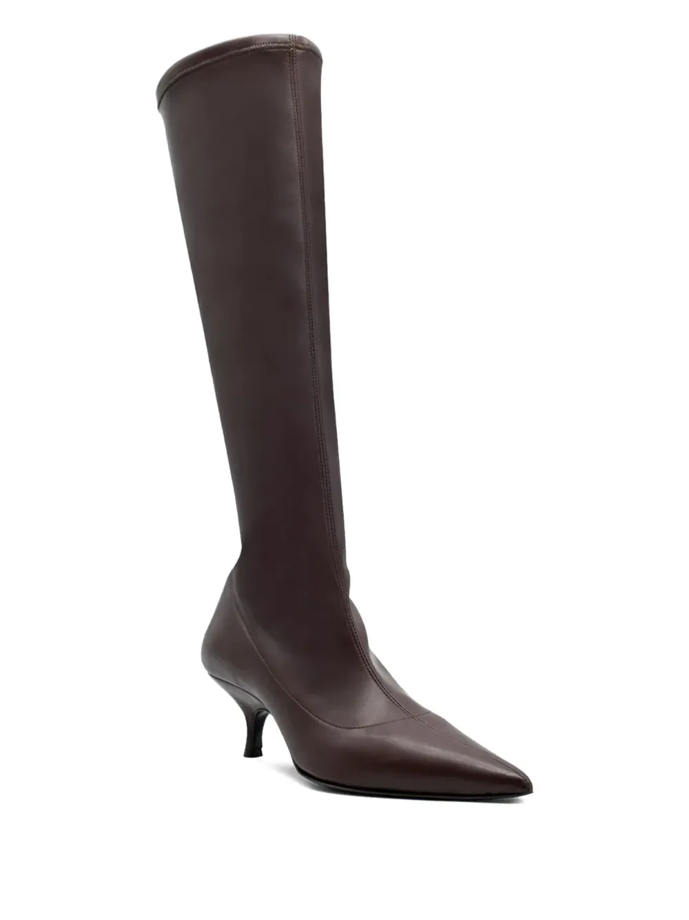 GIABORGHINI 50mm Hera pointed-toe boots Brown