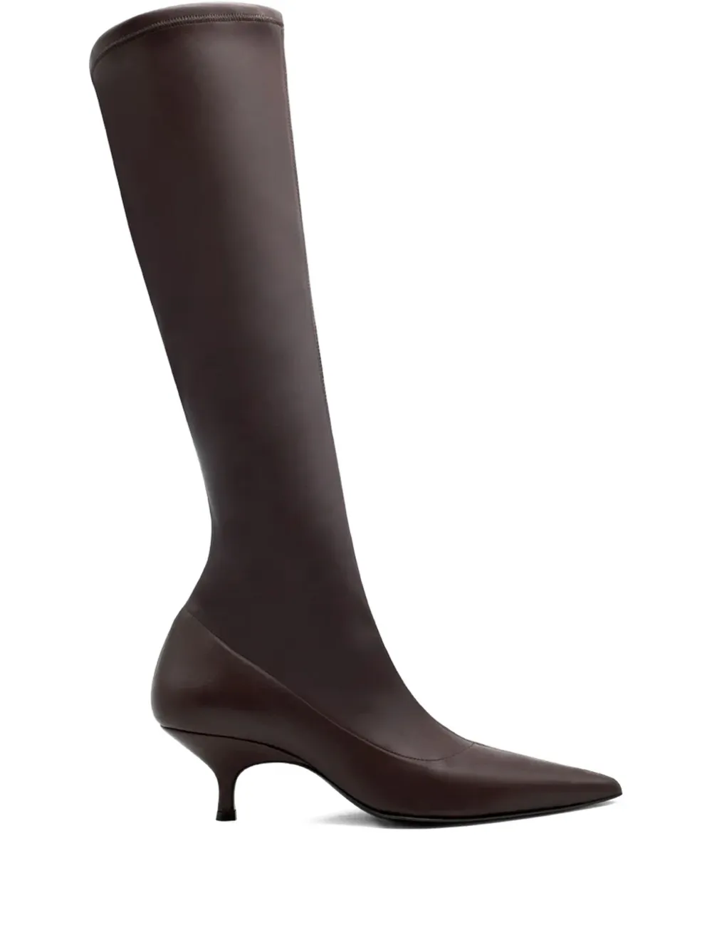 GIABORGHINI 50mm Hera pointed-toe boots Brown