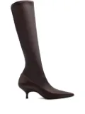GIABORGHINI 50mm Hera pointed-toe boots - Brown