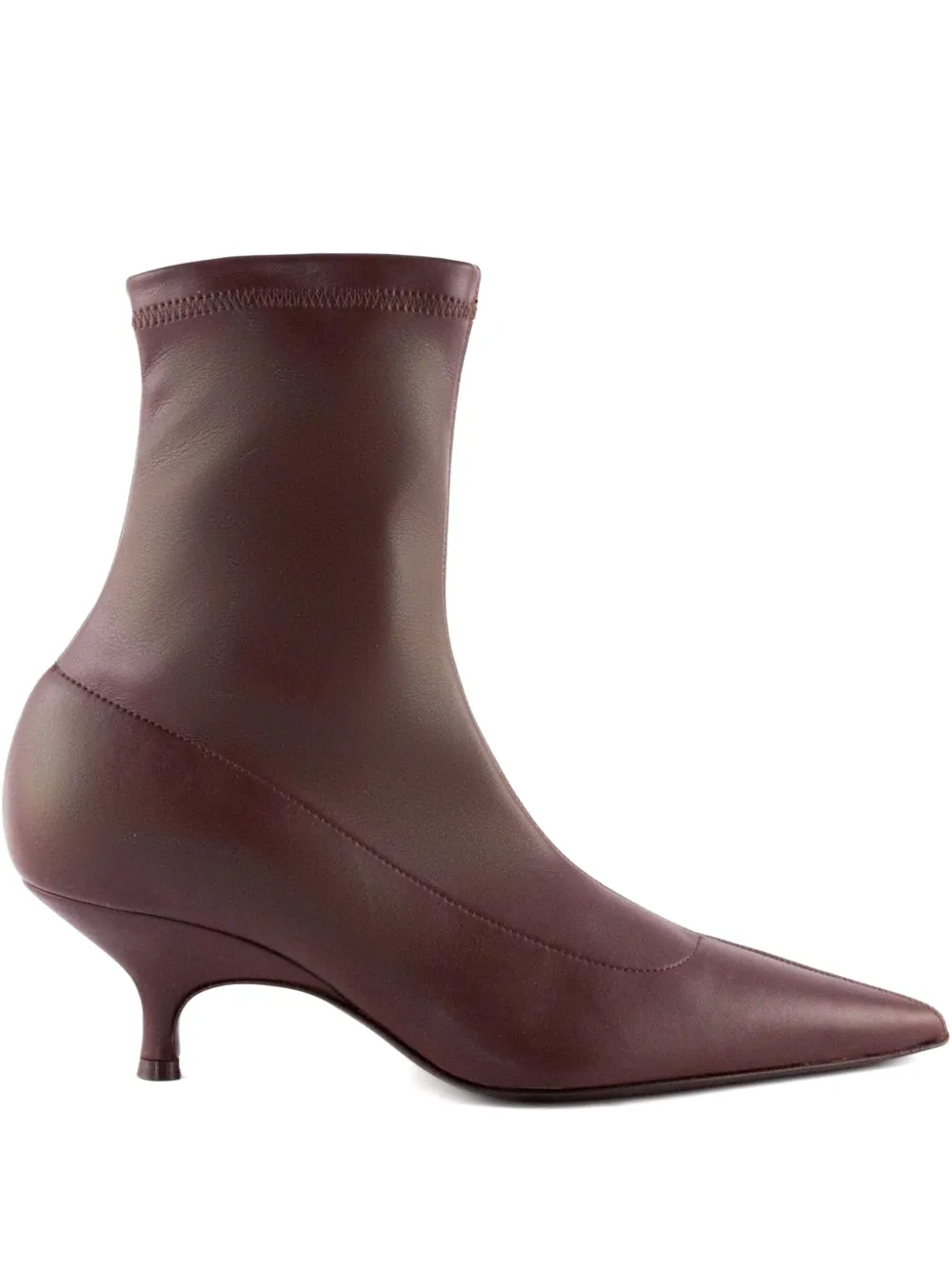 Gia Borghini 50mm Pointed-toe Boots In Red