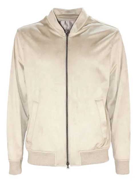 Herno stand-collar welt-pocket bomber jacket