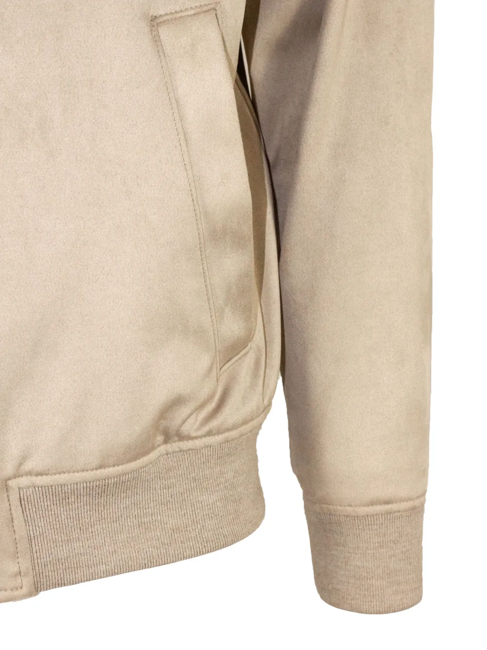 Herno Stand-collar Welt-pocket Bomber Jacket In Neutral