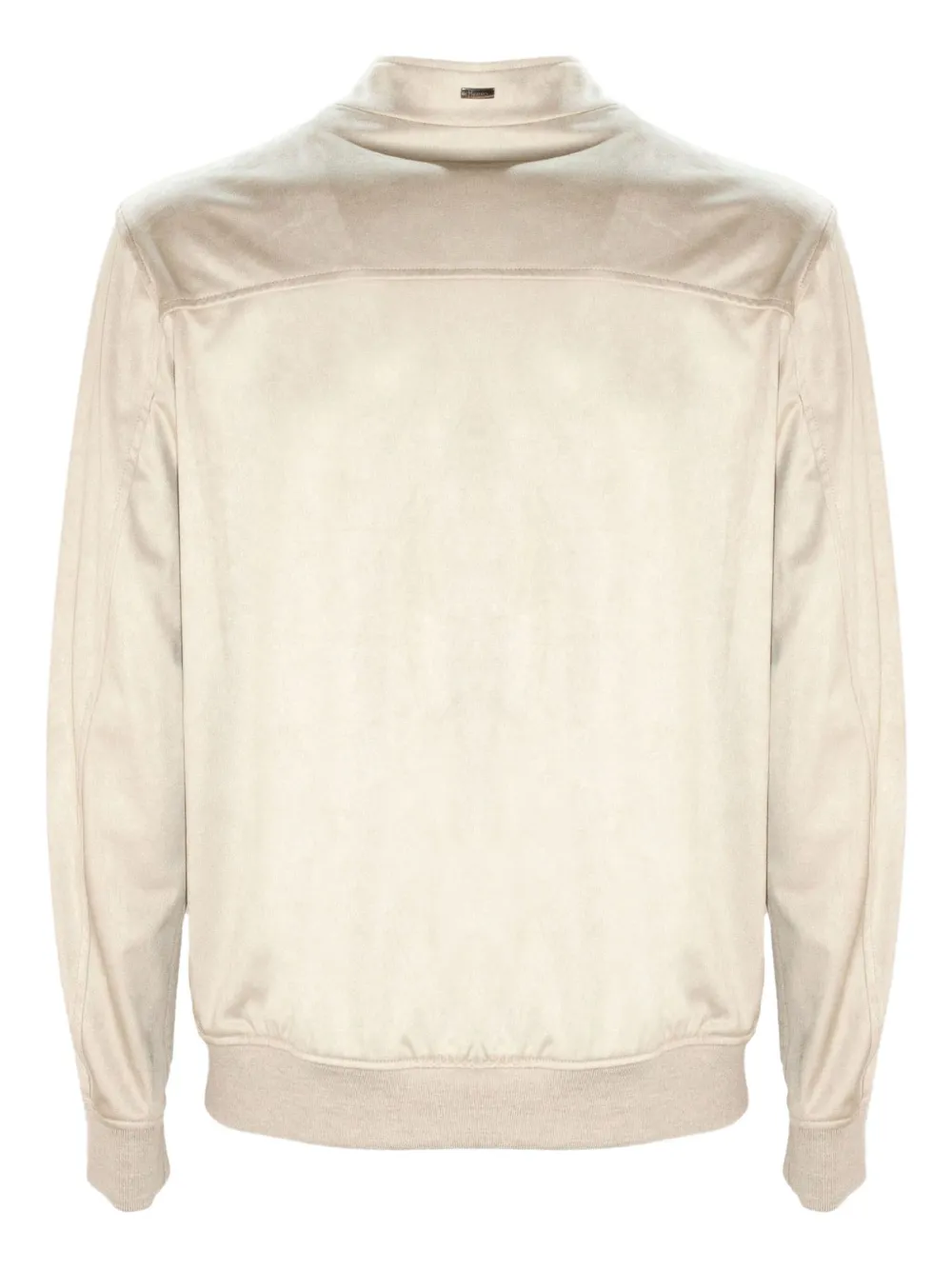 Herno Stand-collar Welt-pocket Bomber Jacket In Neutral