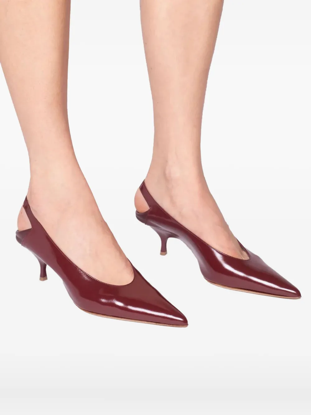 Gia Borghini 50mm Sloane Pumps In Red