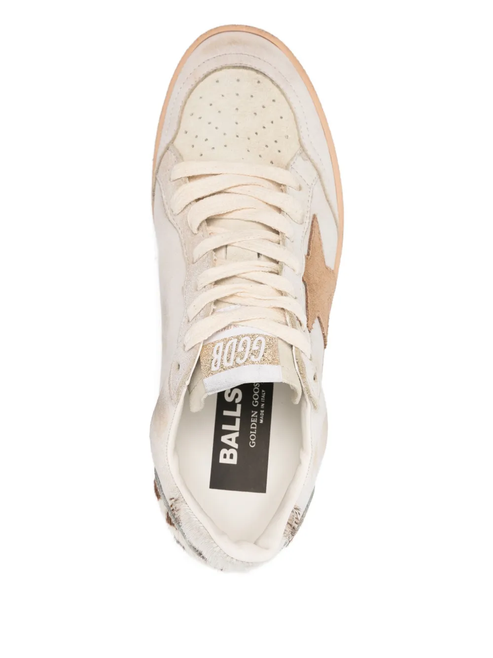 Golden Goose star-patch sneakers White