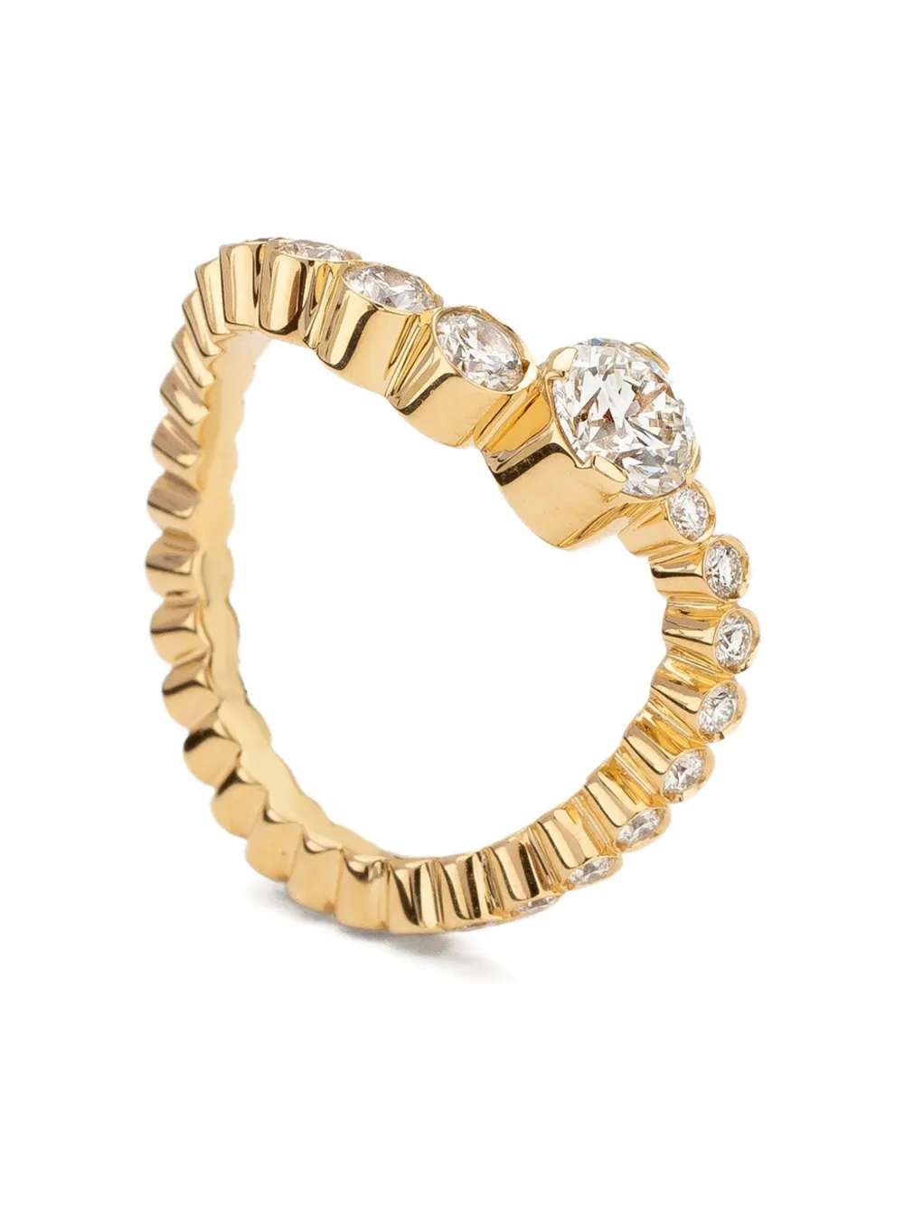 Sophie Bille Brahe 18K yellow gold Grand Ocean Sky diamond ring - Sophie Bille Brahe 18K yellow gold Grand Ocean Sky diamond ring -