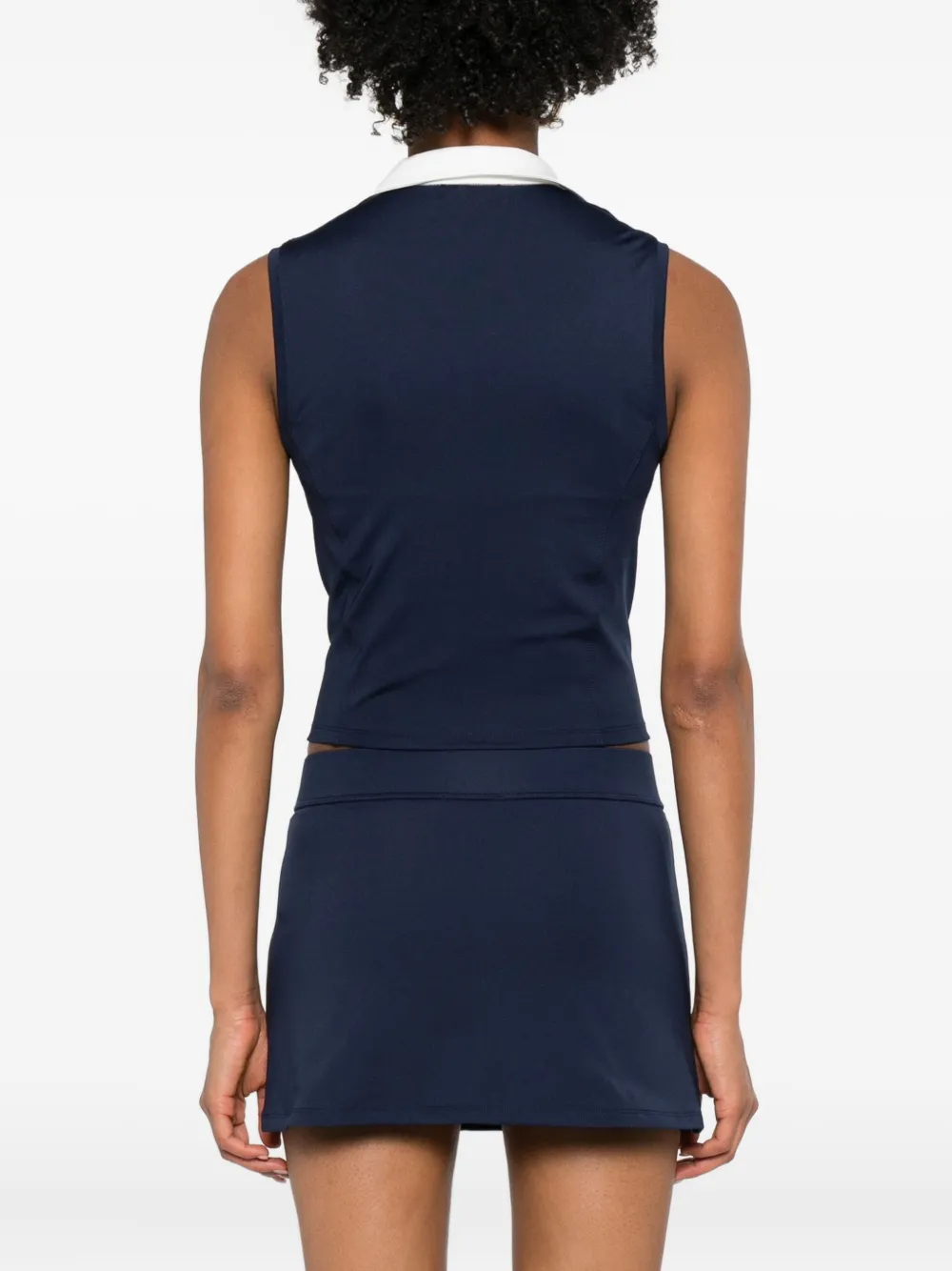 Sporty & Rich Mouwloze polotop Blauw