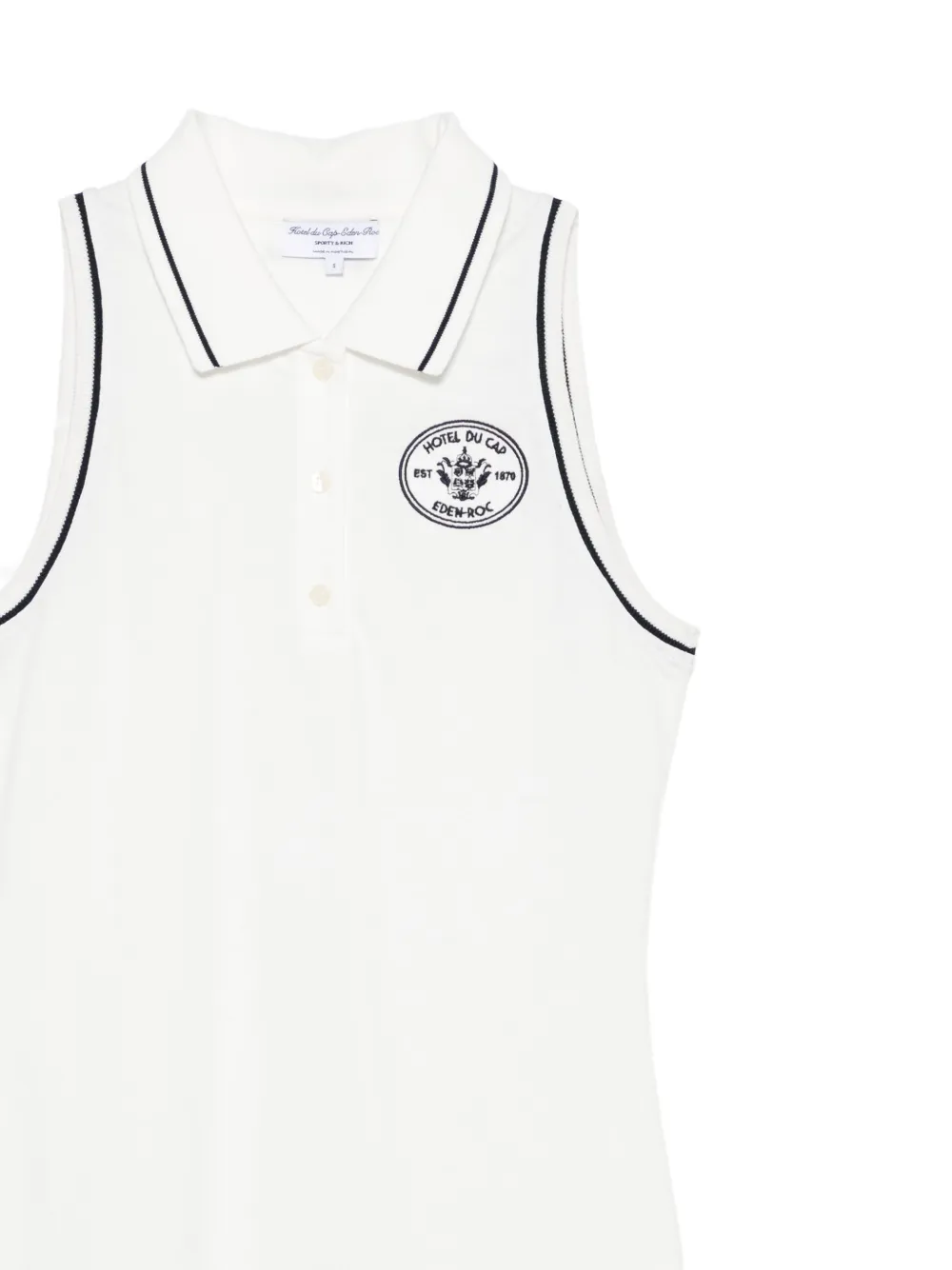 Sporty & Rich Polojurk met geborduurd logo Wit