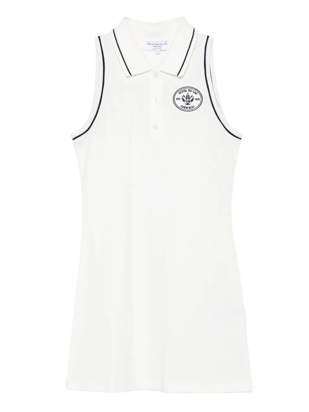 Sporty & Rich embroidered-logo polo mini dress | White | Image 1