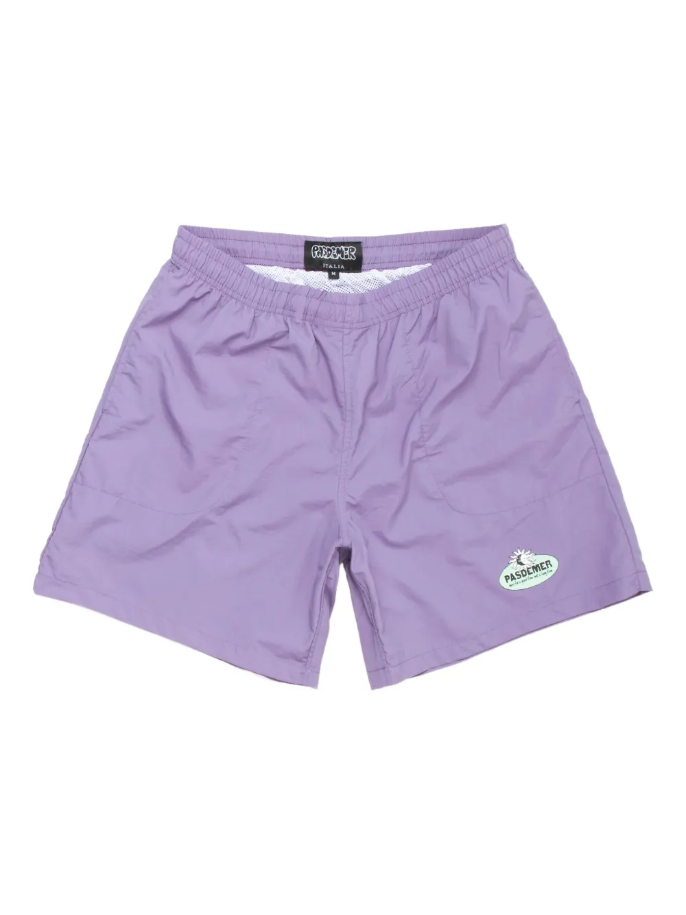 Pas de Mer logo-patch swim shorts | Purple | Image 1