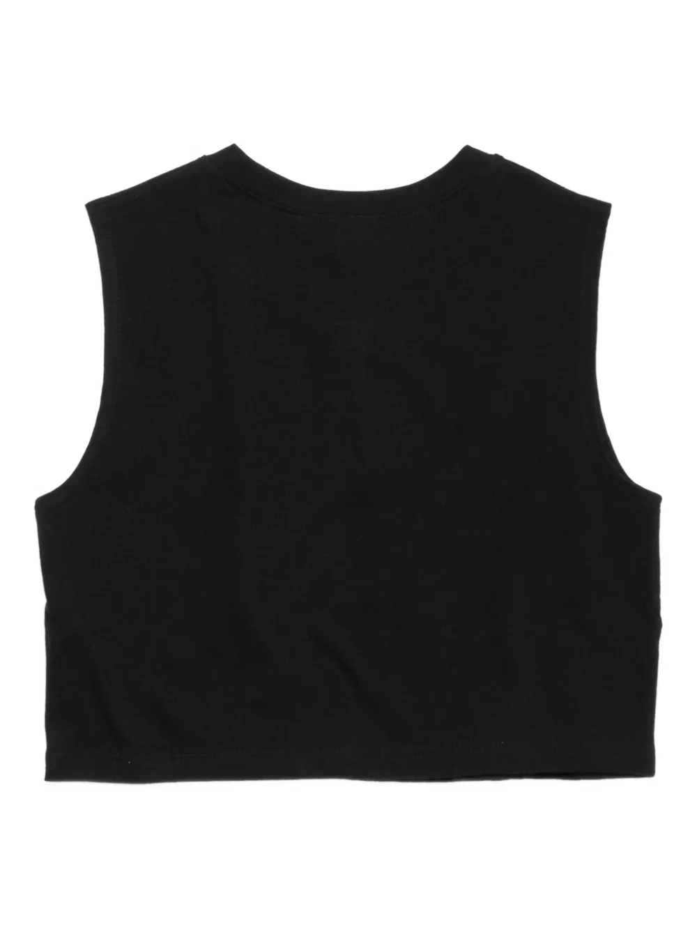 LESET henley sleeveless top - Zwart