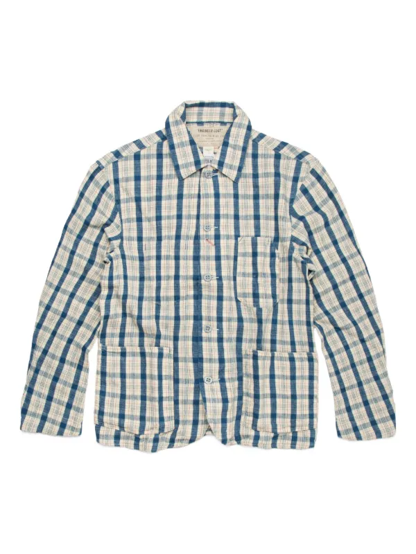 RRL チェックジャケット Ralph Lauren RRL チェック シャツジャケット | ブルー