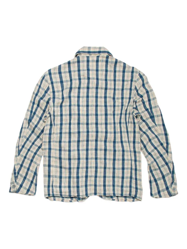 RRL チェック ジャケット ラルフローレン Ralph Lauren RRL チェック シャツジャケット | ブルー