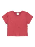 LESET short-sleeve raw-edge tee - Red