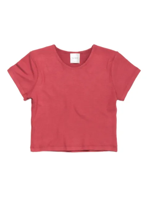 LESET short-sleeve raw-edge tee