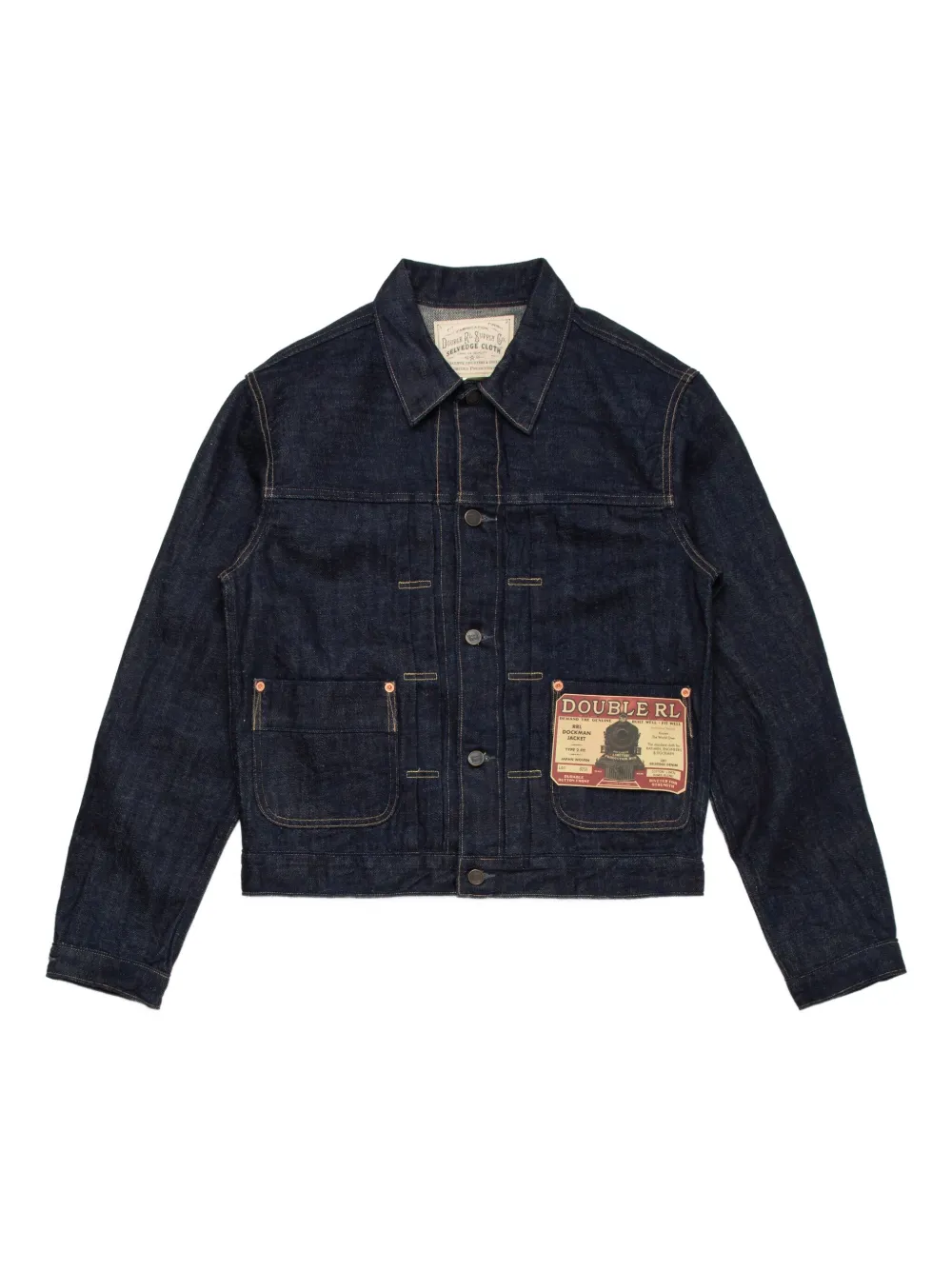 Ralph Lauren RRL Denim jack met patroon Blauw
