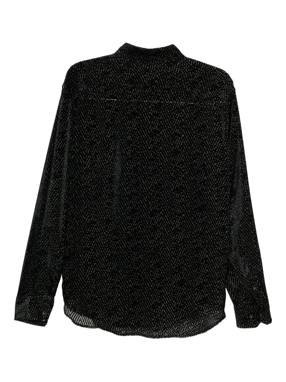 Giorgio Armani Overhemd met geometrische print - Zwart