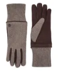 Giorgio Armani textured cashmere gloves - Brown
