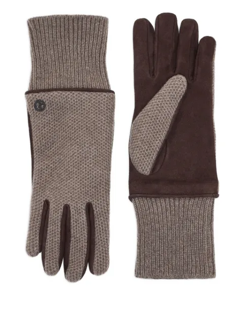 Giorgio Armani textured cashmere gloves