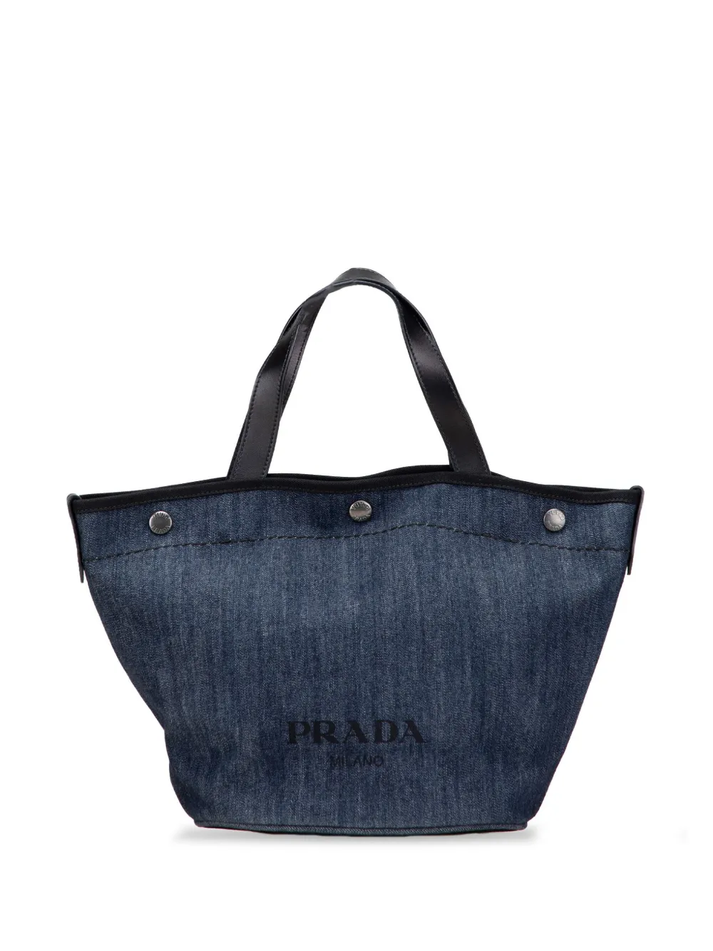 Prada Pre-Owned 2013-2025 Denim Logo satchel | Blue | Image 1