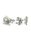 Jennifer Gibson Jewellery 1990s floral crystal tiara - Silver