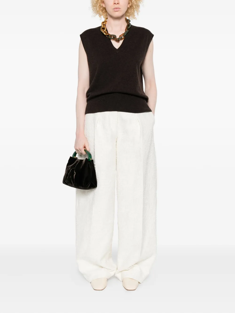 The Row V-neck sleeveless pullover | Vests & Tank Tops | Image 2