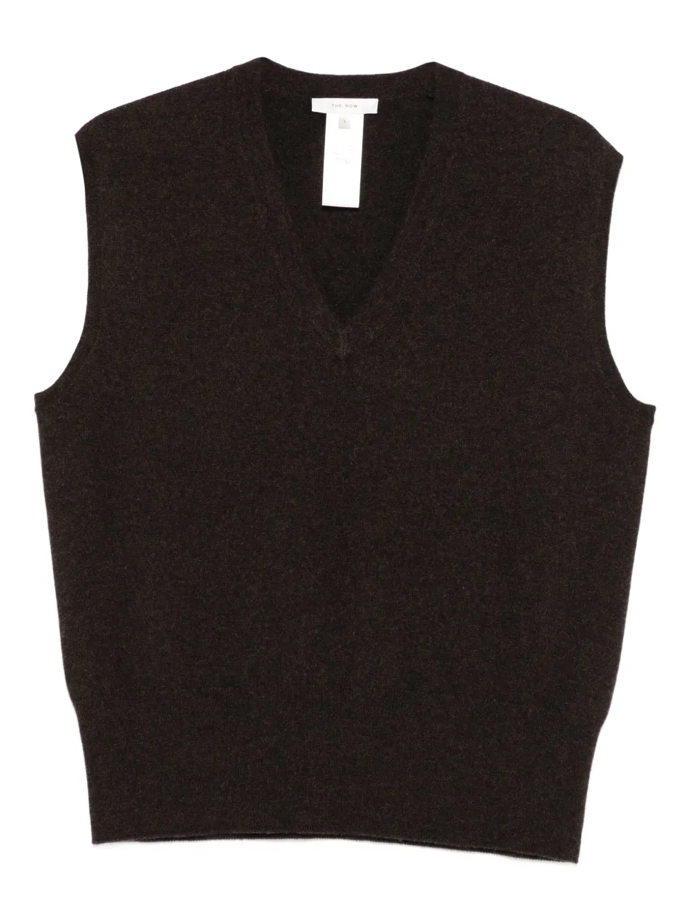 The Row V-neck sleeveless pullover | Brown | Image 1