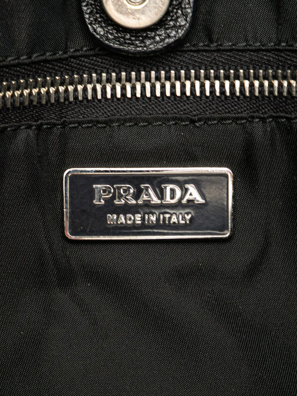 Pre-owned Prada 2013-2025 Vitello Trimmed Canvas Canapa Tote Bag In Brown