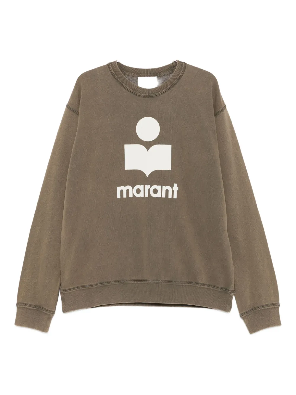 Isabel Marant Mikoy Logo-print Sweatshirt In Brown