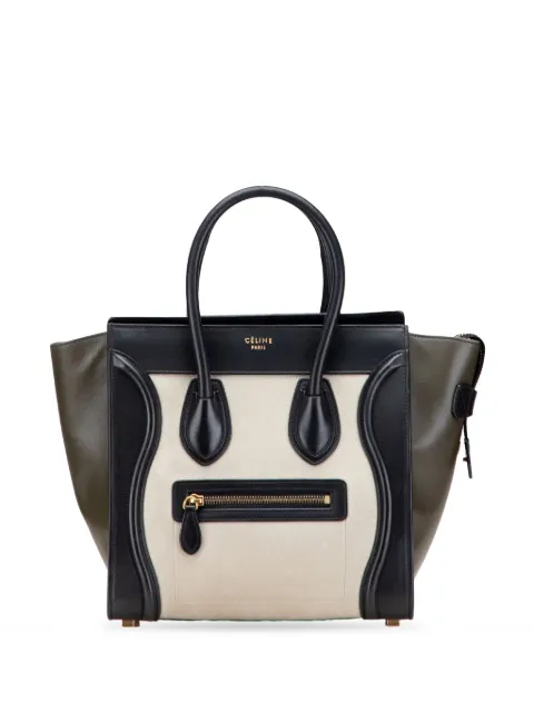 Céline Pre-Owned 2000-2025 Micro Tricolor Leather Luggage tote bag