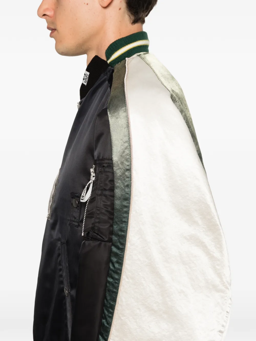 Maison MIHARA YASUHIRO Jack met vlakken Zwart