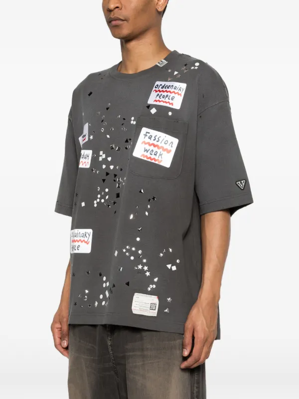 Maison MIHARA YASUHIRO ステッカー Tシャツ | グレー | FARFETCH JP
